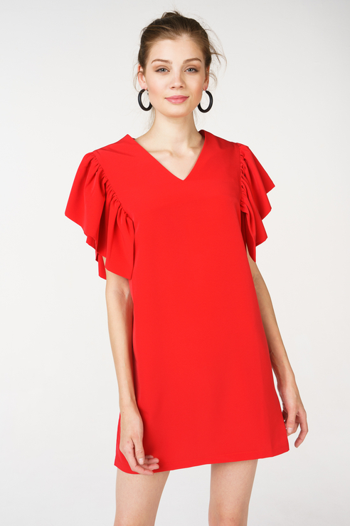 фото Вечернее платье женское ennergiia 18101090010 красное xs