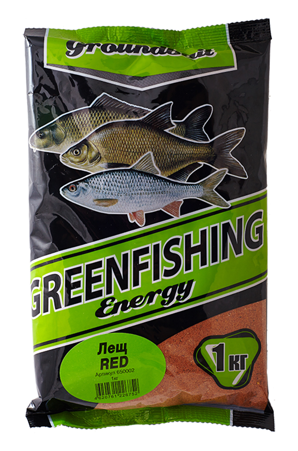 Прикормка Green Fishing Energy Red Лещ 1000 г, сладкий