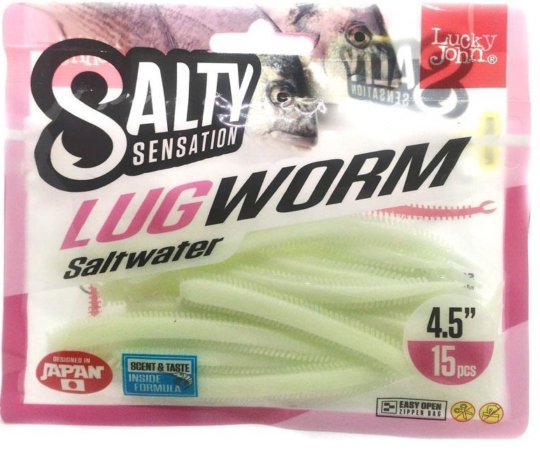 

Силиконовая приманка Lucky John Salty Sensation Lugworm 114 мм, F33, 15 шт., Белый, Salty Sensation Lugworm