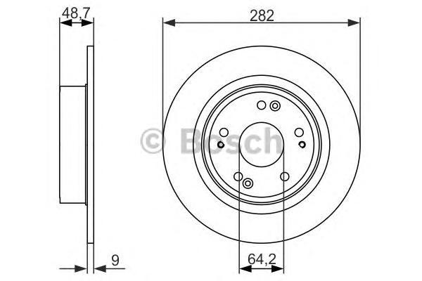 фото Тормозной диск bosch 0986479738