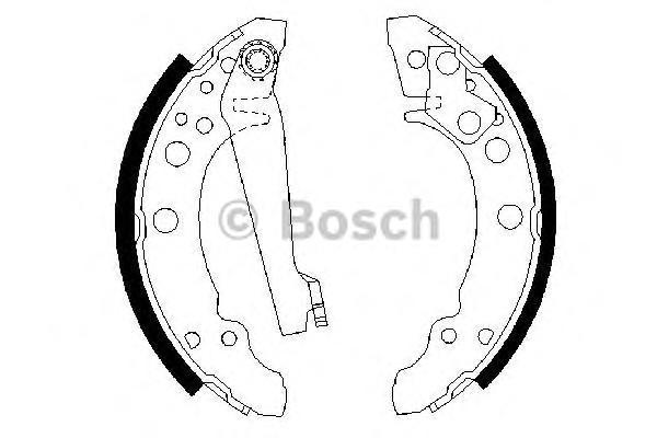 

Комплект тормозных колодок BOSCH 0986487002