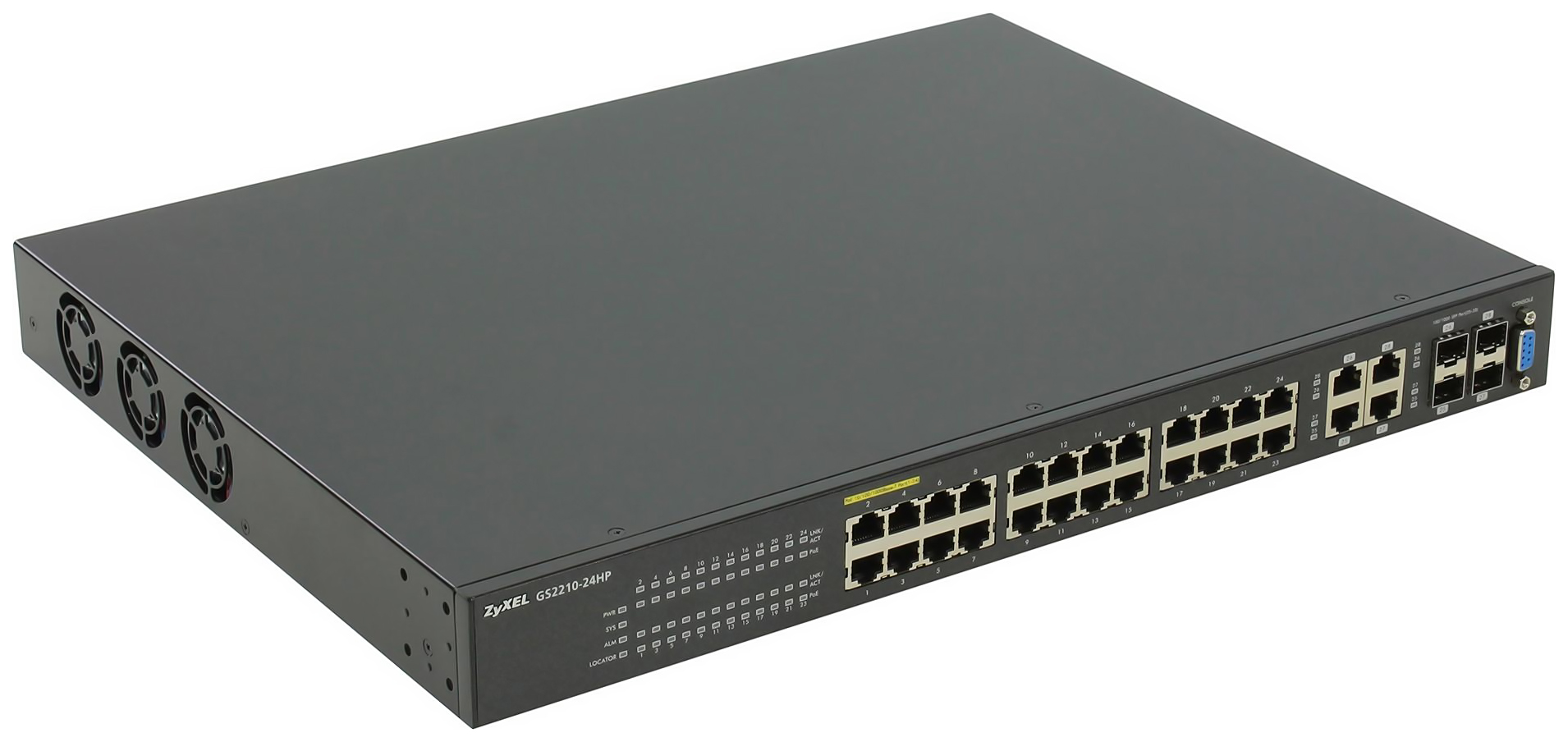 

Коммутатор Zyxel GS2210-24HP Black, GS2210-24HP-EU0101F