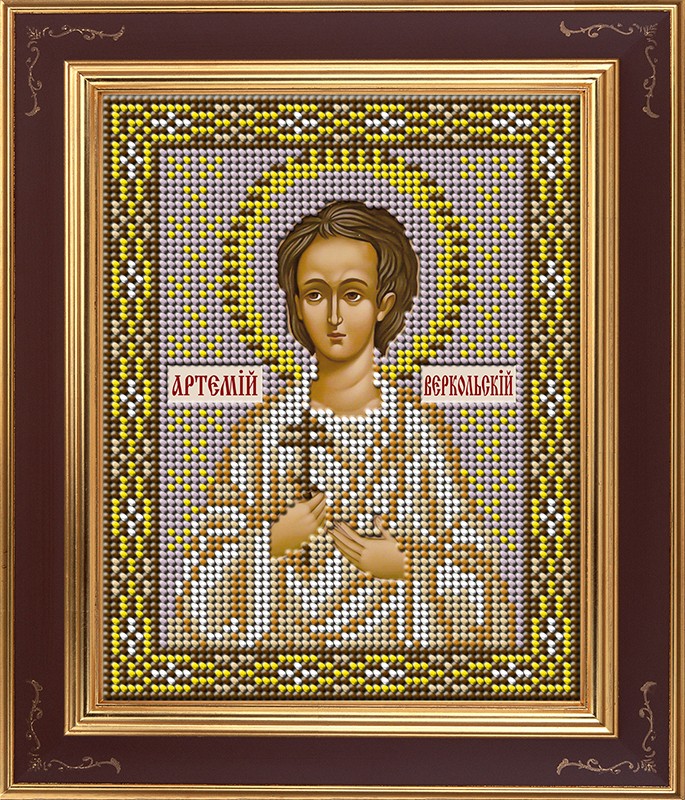 

Вышивка бисером Galla Collection М277 Св.Артемий Веркольский 12х15 см