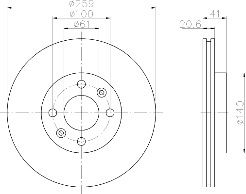 

Тормозной диск HELLA PAGID 8DD355107121