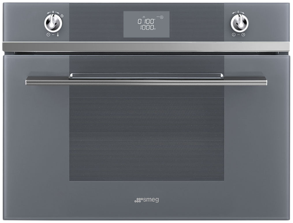 фото Встраиваемая микроволновая печь smeg linea sf4102ms grey