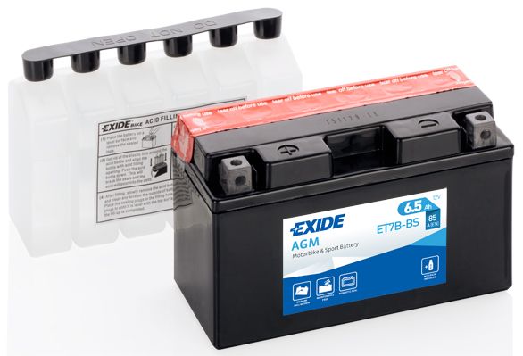 фото Аккумулятор автомобильный exide et7b-bs 6.5 ач