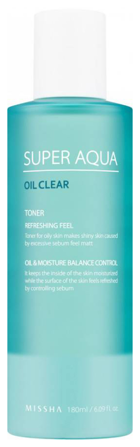 Тонер для лица Missha Super Aqua Oil Clear 180 мл 2259₽