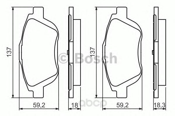 

Тормозные колодки Bosch 0986494438