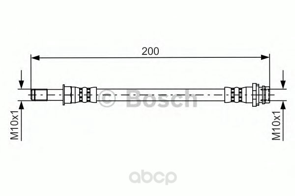 фото Шланг тормозной системы bosch 1987481443 задний левый/правый