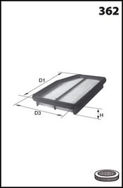 

Фильтр воздушный MECAFILTER ELP9258