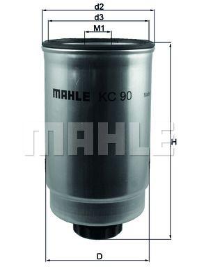 фото Фильтр топливный knecht kc 90 mahle/knecht