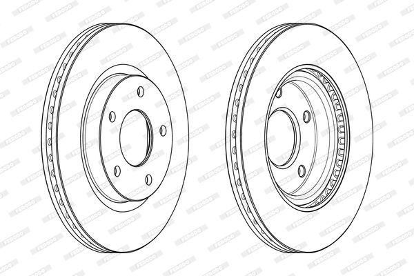 фото Тормозной диск ferodo ddf2100c