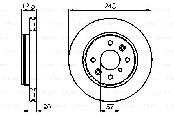 фото Тормозной диск bosch 0986478659