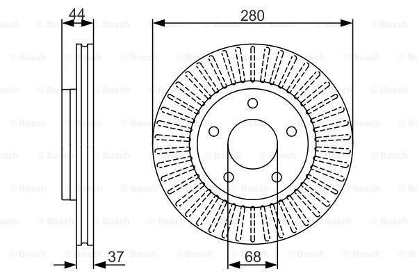 

Тормозной диск BOSCH 0986479A28