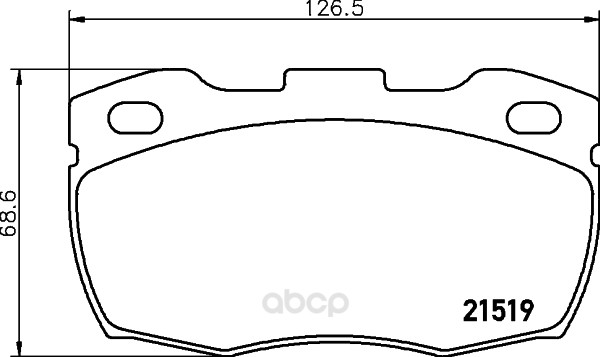 

Комплект тормозных колодок Hella 8DB355005861