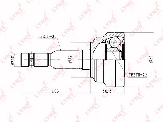 

Шрус LYNXauto CO-5906