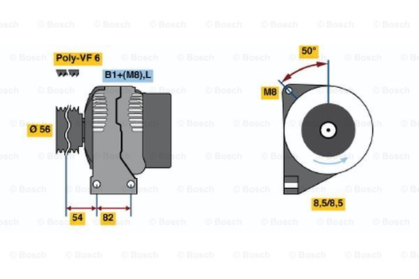 

Генератор BOSCH 0 986 047 500