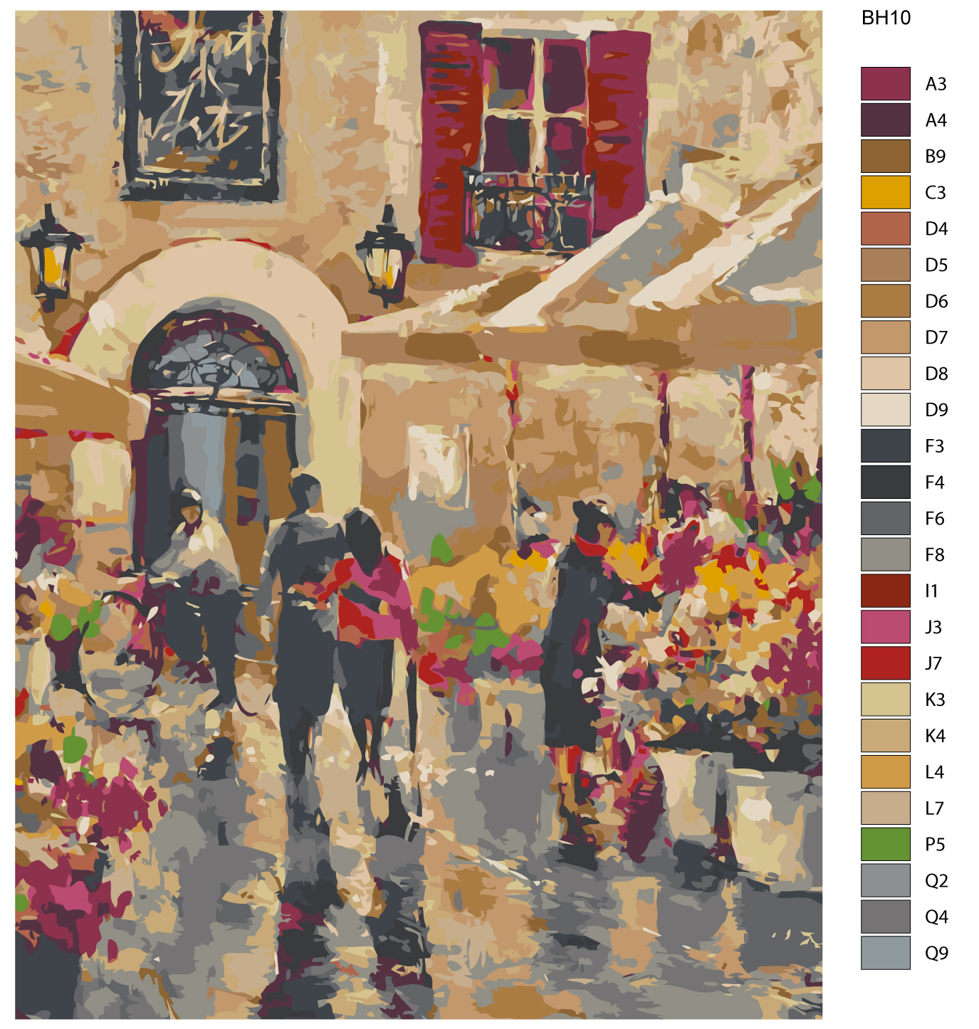 

Картина по номерам, 40 x 50, BH10, BH10