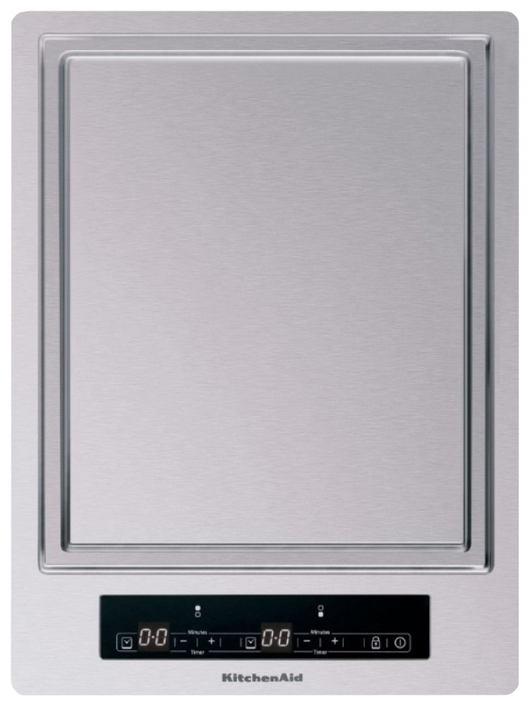 Встраиваемая варочная панель индукционная KitchenAid KHTD2 38510 серебристый