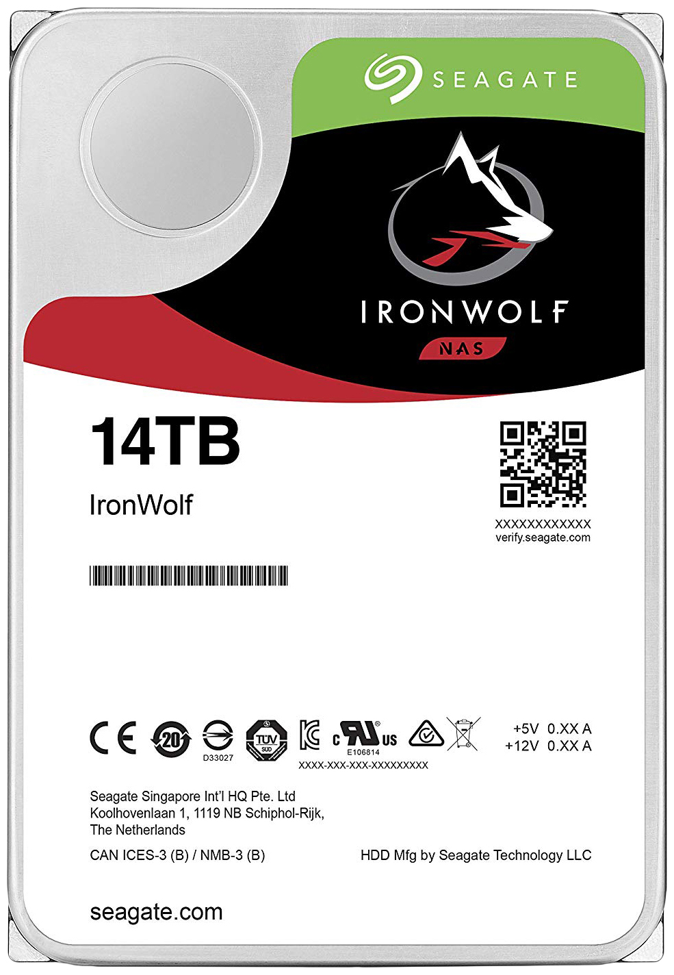 фото Внутренний жесткий диск seagate ironwolf 14tb (st14000vn0008)