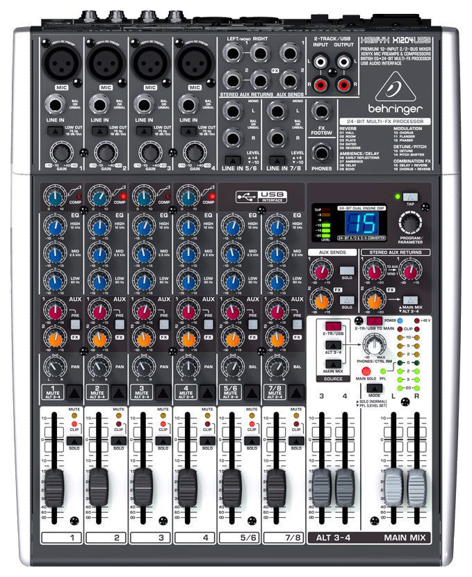 Микшер Behringer Xenyx X1204USB 33700₽