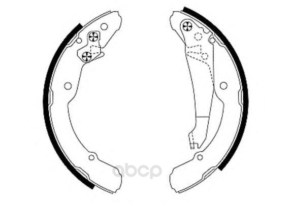 

Комплект тормозных колодок барабанных HELLA PAGID 8DB355001691