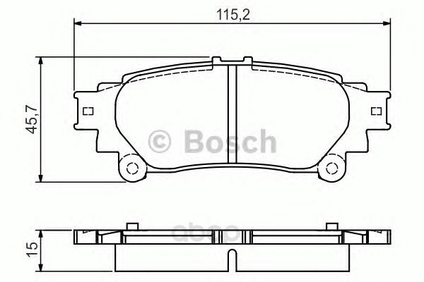 

Тормозные колодки дисковые BOSCH 0986495174