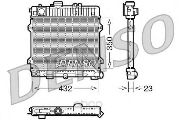

Радиатор 350x432 Denso DRM05024