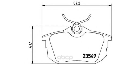 

Тормозные колодки brembo задние P54023