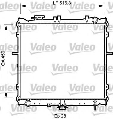 

Радиатор охлаждения двигателя Valeo 734788