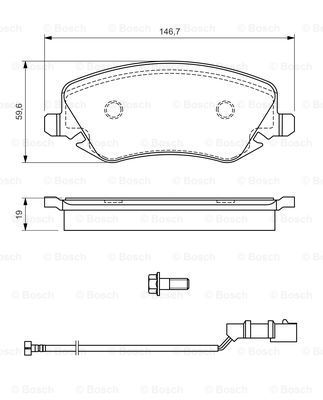 

Комплект тормозных дисковых колодок BOSCH 0 986 424 679