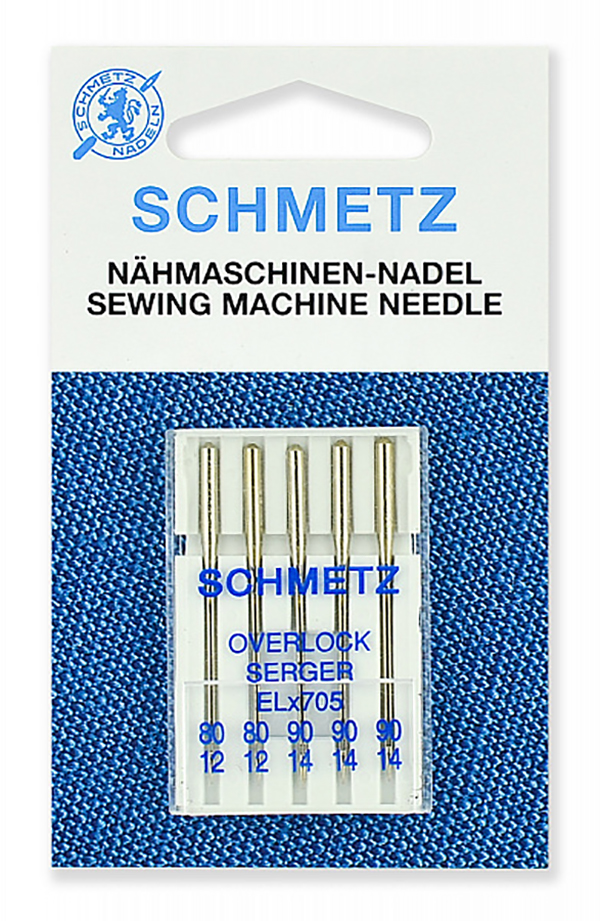 

Иглы для плоскошовных машин, хромированные Schmetz CF ELx705 90, 5 шт,