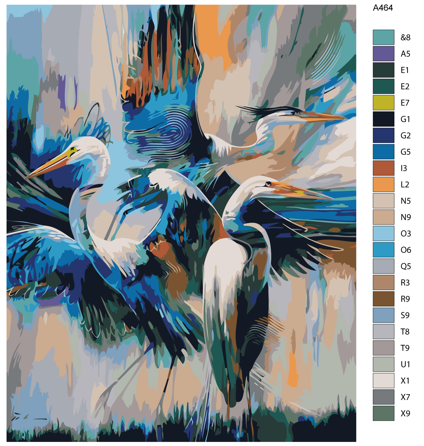 

Картина по номерам, 40 x 50, A464, A464