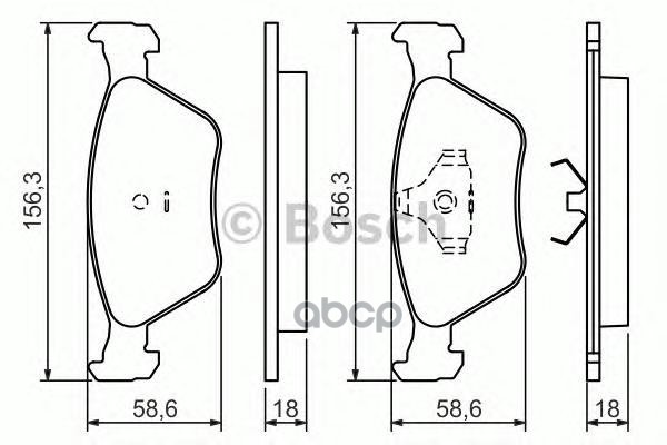 

Комплект тормозных колодок BOSCH 0986424200
