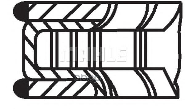 фото Кольца поршневые mahle 01166n0 mahle/knecht