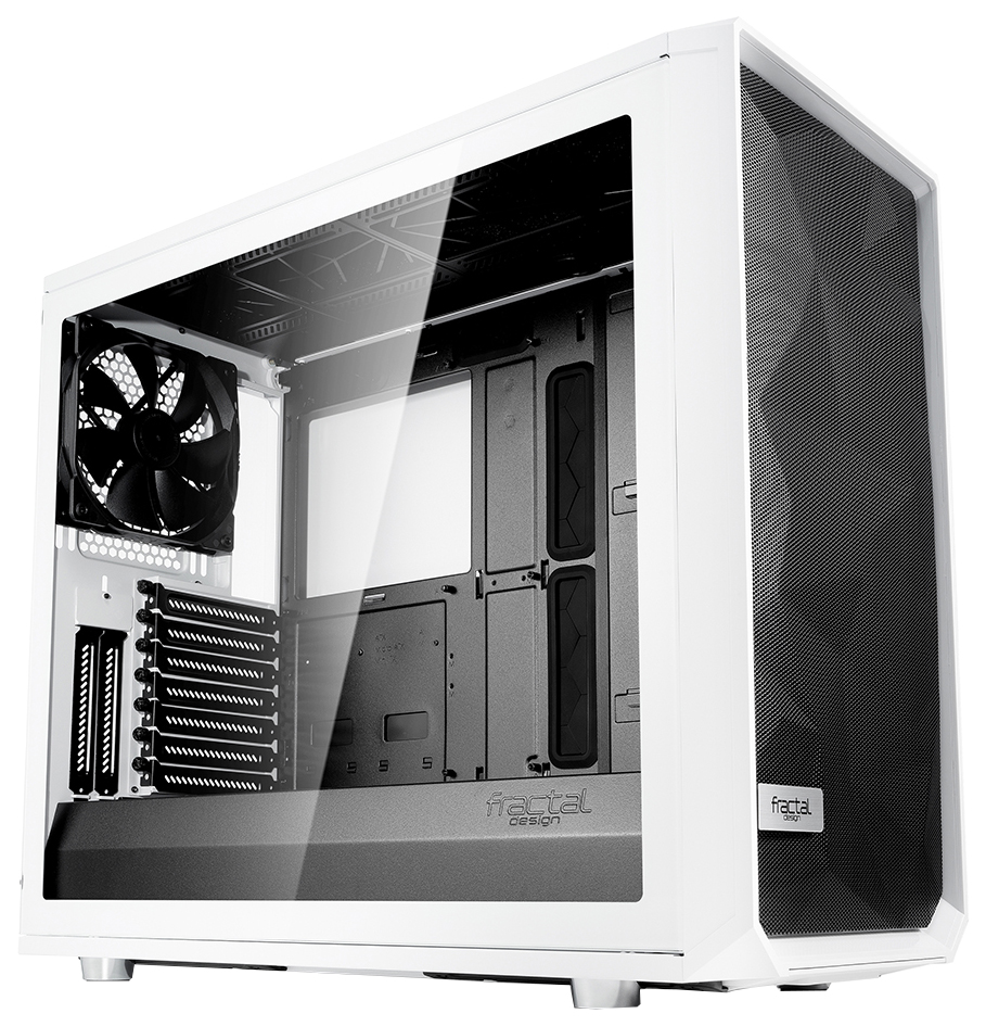 фото Компьютерный корпус fractal design meshify s2 tg без бп (fd-ca-mesh-s2-wt-tgc) white/black