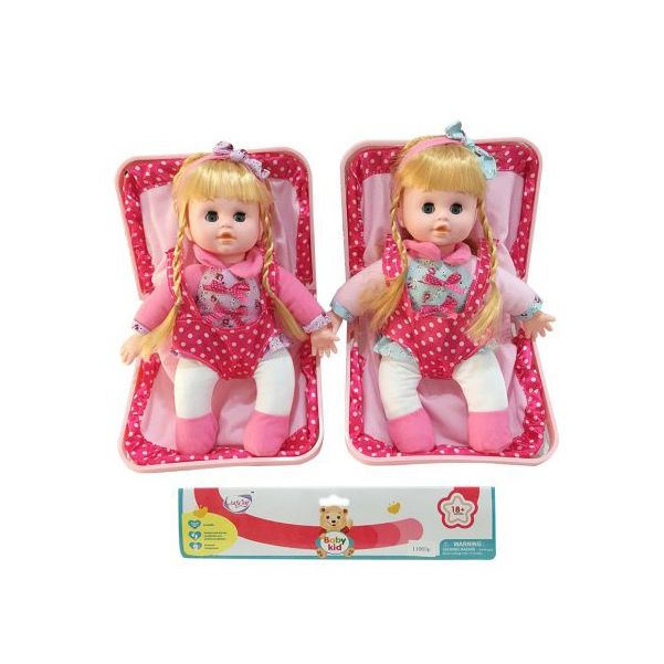 

НАША ИГРУШКА Кукла мягконабивная, озвученная, 35 см 11065P