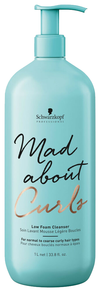 фото Шампунь schwarzkopf professional mad about curls low foam cleanser 1000мл