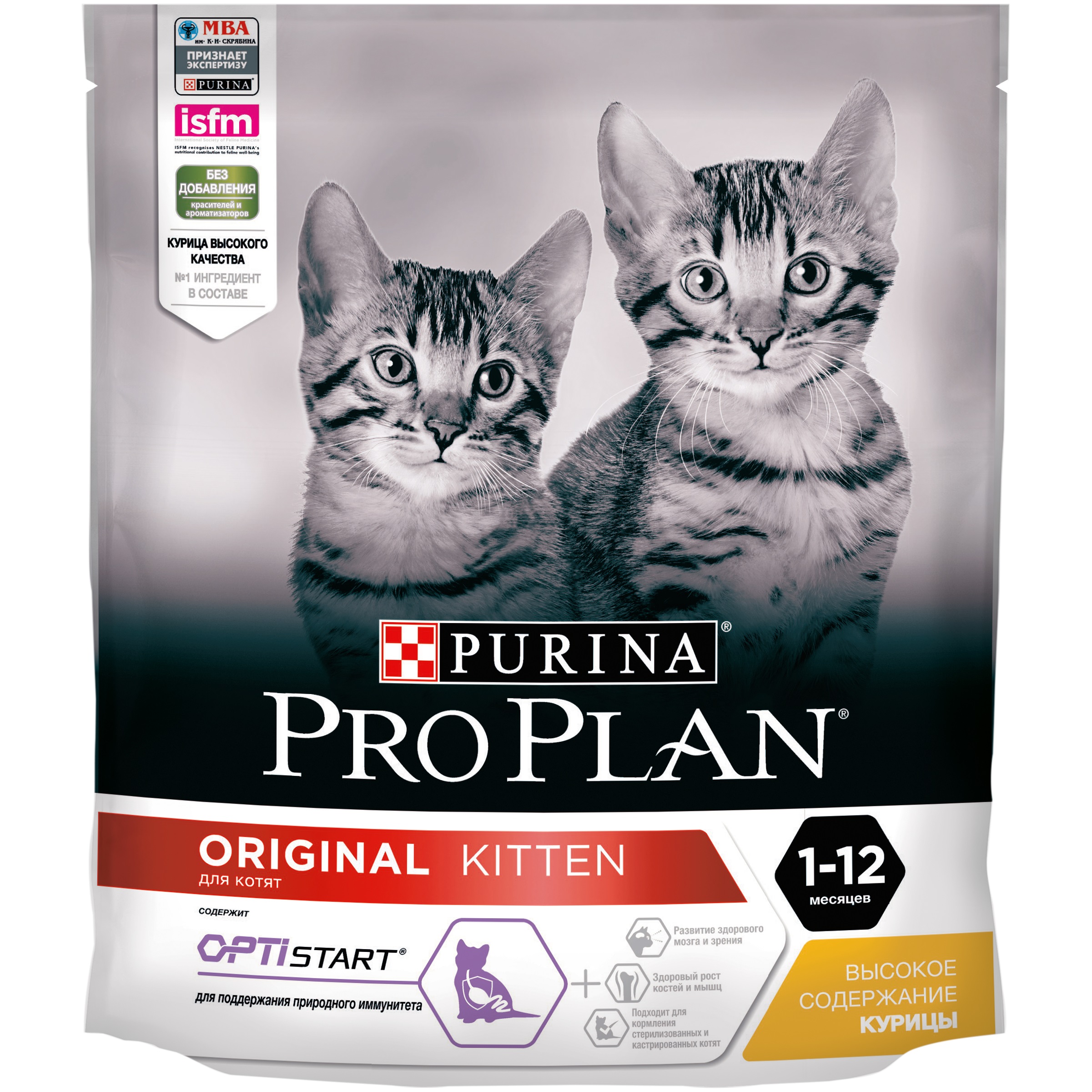 фото Сухой корм для котят pro plan original kitten от 1 до 12 месяцев, курица, 0,4кг