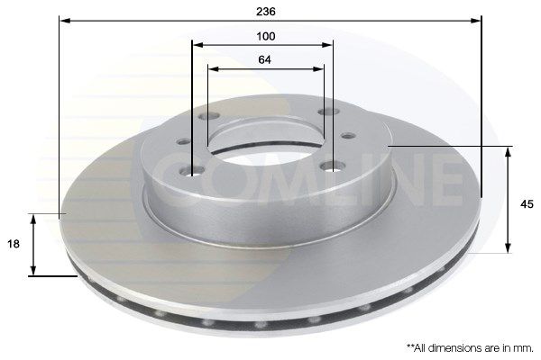 фото Тормозной диск comline adc0328v