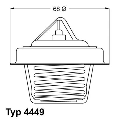 Термостат WAHLER 4449.84D