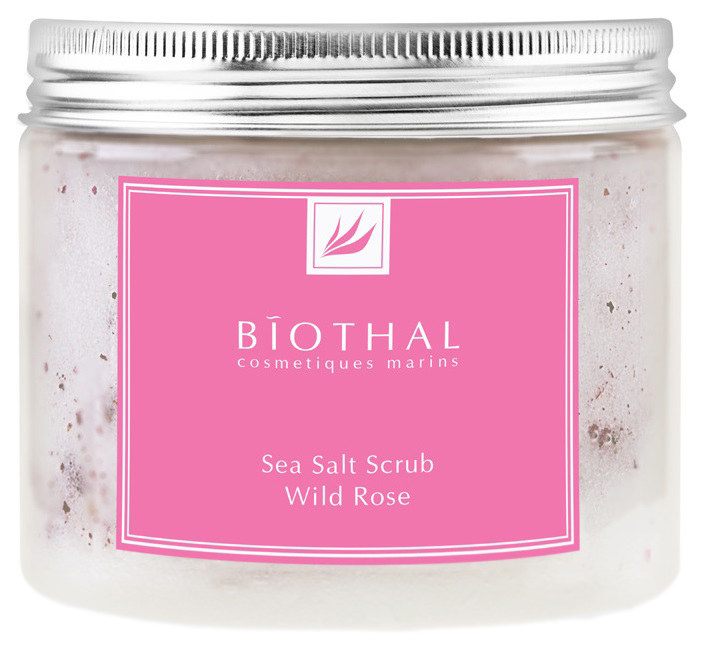 фото Скраб для тела biothal sea salt scrub wild rose 440 мл