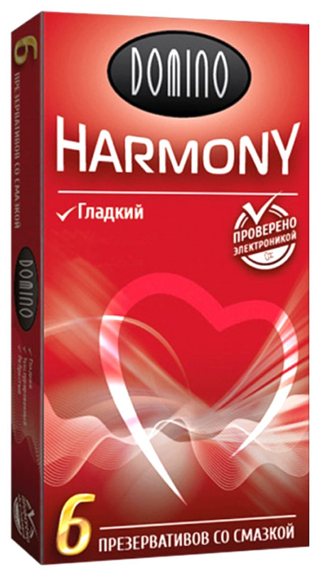 Презервативы Domino Harmony гладкие 6 шт.  - купить со скидкой