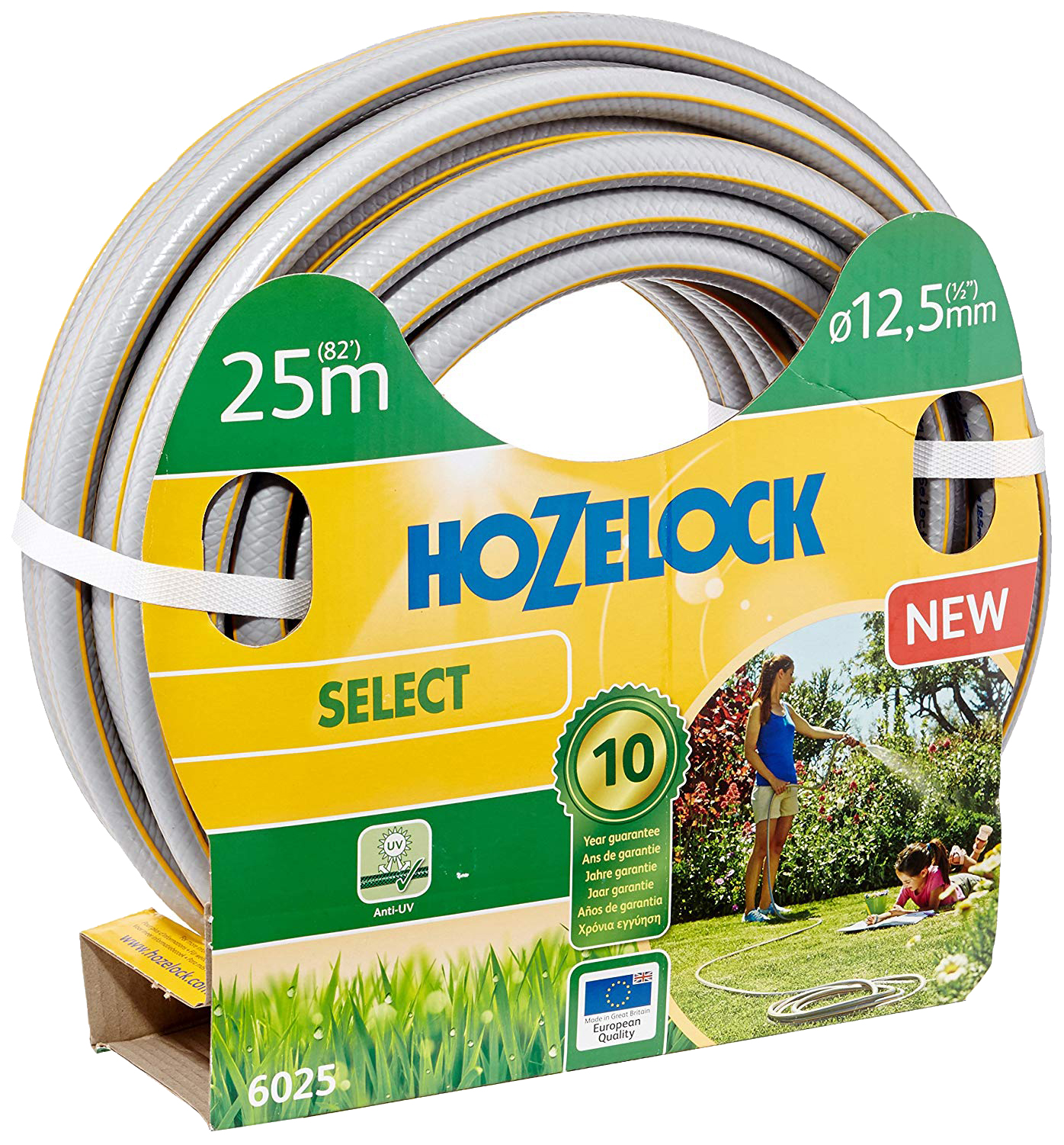 

Шланг для полива Hozelock Select 6025P0000 1/2 25 м, Серый, Select