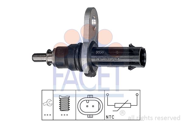 Датчик, температура головки цилиндров FACET 7.3356