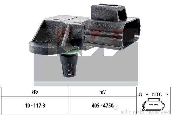 

Датчик давления воздуха, высотный корректор KW 493 100