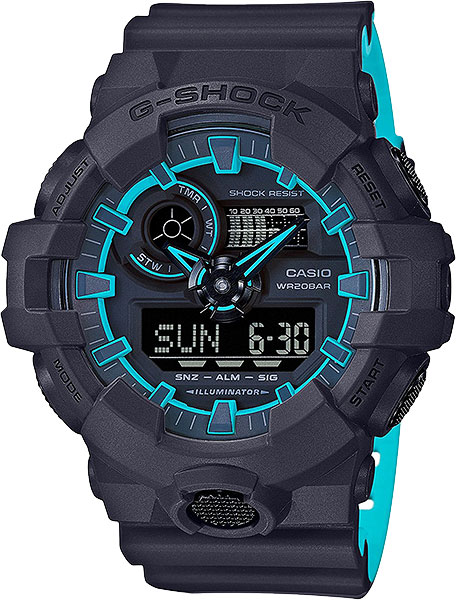 

Японские наручные часы Casio G-Shock GA-700SE-1A2 с хронографом, G-Shock