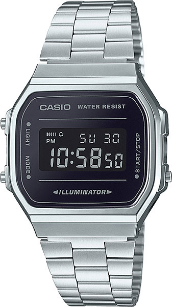 фото Наручные часы электронные мужские casio illuminator collection a-168wem-1e