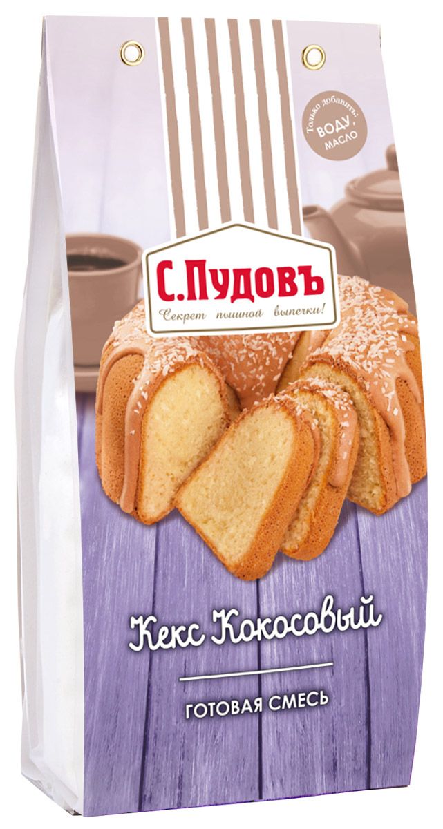 

Кекс кокосовый С.Пудовъ 350 г