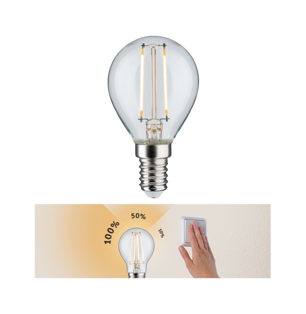 

LED Tropfen 2,5W E14 230V 3step dim klar 28573